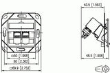 METZ CONNECT 130B12D21102-E stikkontakt RJ-45 Hvid