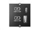Bachmann 917.227 stikkontakt USB A + USB C Sort