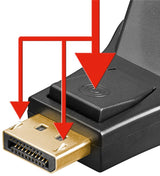 Goobay 51720 kabel kønsskifter DisplayPort DVI-D Sort