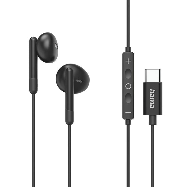 Hama Classy Headset Ledningsført I ørerne Opkald/musik USB Type-C Sort