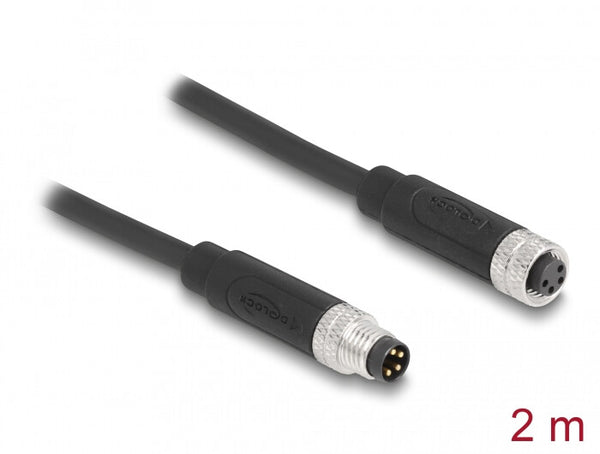 DeLOCK 80143 sensor- & aktuatorkabel 2 m M8
