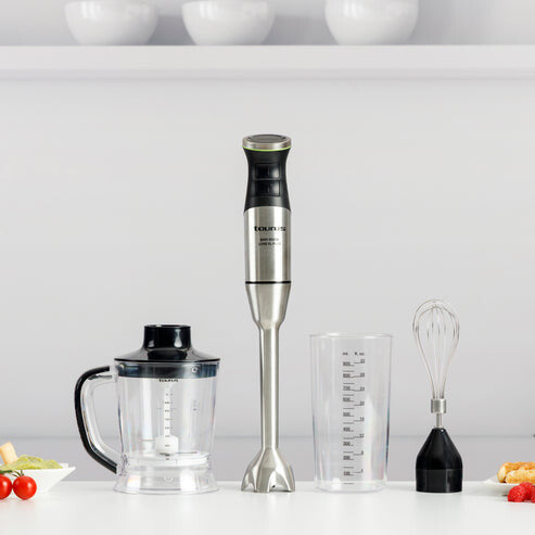 Taurus BAPI 1500 LUXE XL PLUS Nedsænkning blender 1500 W Sort, Rustfrit stål