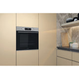 Whirlpool OMK58CU1SX 71 L Sort, Rustfrit stål