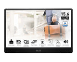 MSI PRO MP161DE E2 computerskærm 39,6 cm (15.6") 1920 x 1080 pixel Fuld HD LED Sort