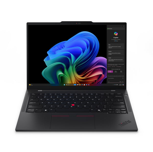 Lenovo ThinkPad T14s Gen 6 (Snapdragon) Copilot+ PC X1E-78-100 Laptop 35,6 cm (14") WUXGA 32 GB LPDDR5x-SDRAM 1 TB SSD Wi-Fi 7 (802.11be) Windows 11 Pro Tysk Sort