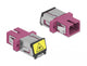 DeLOCK 86891 fiber adapter SC/SC 1 stk Violet