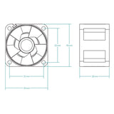 ARCTIC S4028-15K Computerkabinet Ventilator 4 cm Sort 1 stk