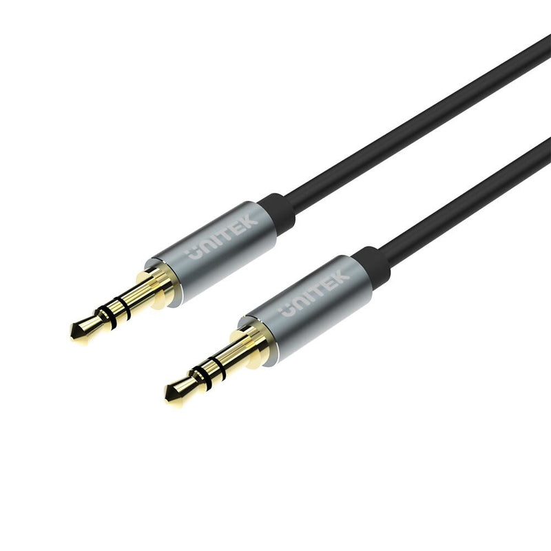 UNITEK Y-C922ABK lydkabel 1,5 m 3.5mm Sort, Grå