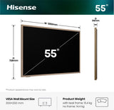Hisense 55S7DS 139,7 cm (55") 4K Ultra HD Smart TV Wi-Fi Sort