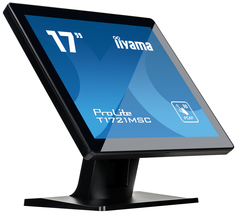 iiyama ProLite T1721MSC-B2 computerskærm 43,2 cm (17") 1280 x 1024 pixel SXGA LED Berøringsskærm Bordplade Sort