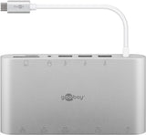 Goobay 62113 dockingstation Ledningsført USB 3.2 Gen 1 (3.1 Gen 1) Type-C Sølv