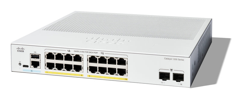 Cisco Catalyst 1200 Administreret L2 Gigabit Ethernet (10/100/1000) Strøm over Ethernet (PoE) Grå