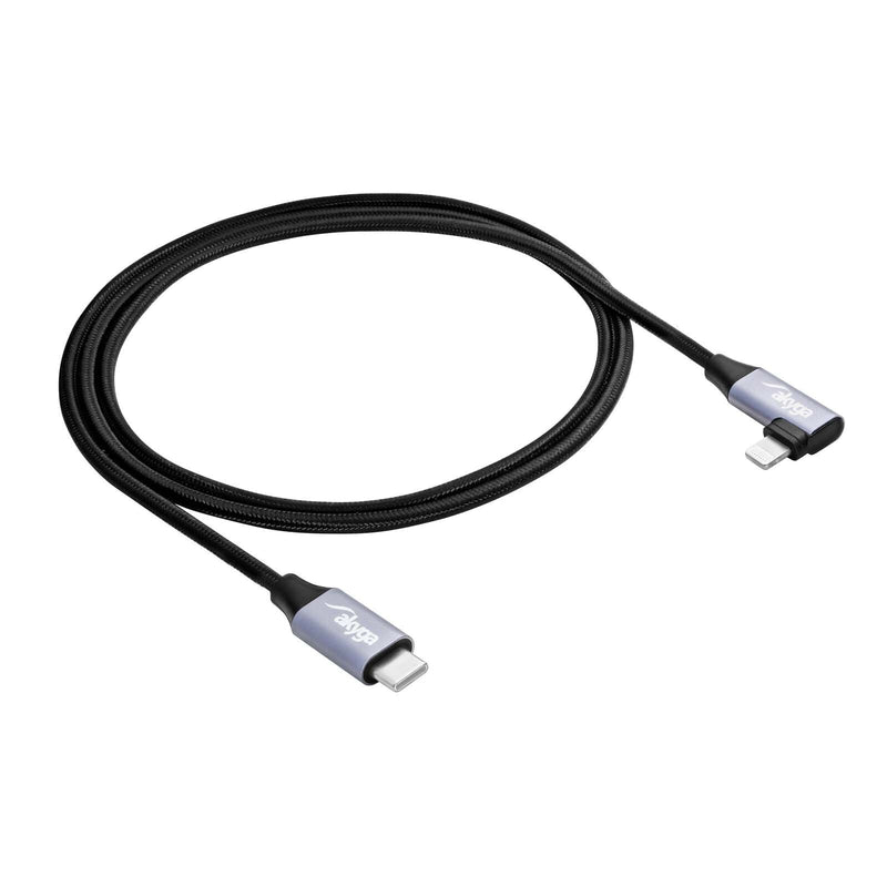 Akyga AK-USB-56 Lightning kabel 1 m Sort