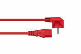 Kabelmeister SK0130-R010 el-ledning Rød 1 m Strømstik type E+F IEC C13