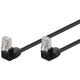Goobay 96077 netværkskabel Sort 0,5 m Cat5e F/UTP (FTP)