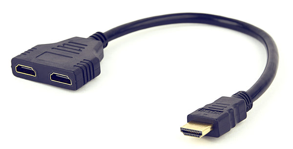 Gembird DSP-2PH4-04 HDMI-kabel HDMI Type A (Standard) 2 x HDMI Type A (Standard) Sort