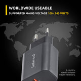 Intenso 7803010 strømadapter og vekselret Indendørs 30 W Sort