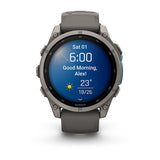 Garmin fēnix 9 3,56 cm (1.4") AMOLED 47 mm Digital 454 x 454 pixel Berøringsskærm Titanium Wi-Fi GPS (satellit)