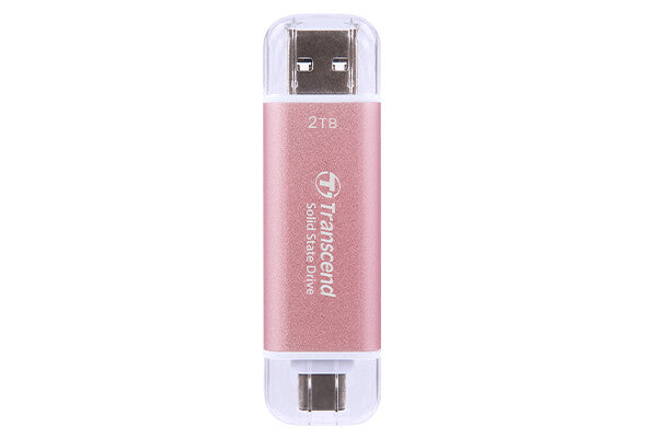 Transcend ESD310 2 TB USB Type-A til USB Type-C 3.2 Gen 2 (3.1 Gen 2) Lyserød