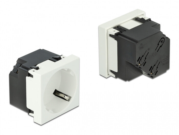 DeLOCK 81321 stikkontakt CEE 7/3 Hvid