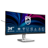 Philips 5000 series 34B2U5600C/00 computerskærm 86,4 cm (34") 3440 x 1440 pixel Dual QHD LCD Grå