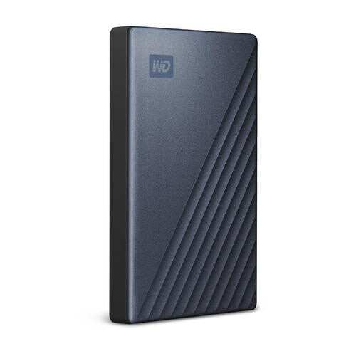 Western Digital WDBC3C0020BBL-WESN ekstern harddisk 2 TB USB Type-C 3.2 Gen 1 (3.1 Gen 1) Sort, Blå