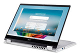 Acer Swift 14 AI SFSP14-I51T-93NW Copilot+ PC Intel Core Ultra 9 386H Hybrid (2-i-1) 35,6 cm (14") Berøringsskærm WUXGA 16 GB DDR5-SDRAM 512 GB SSD Wi-Fi 7 (802.11be) Windows 11 Home Sølv QWERTZ Tysk