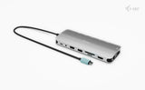 i-tec Metal C31NANOTRIPLEDOCKPD Ledningsført USB 3.2 Gen 1 (3.1 Gen 1) Type-C Grå