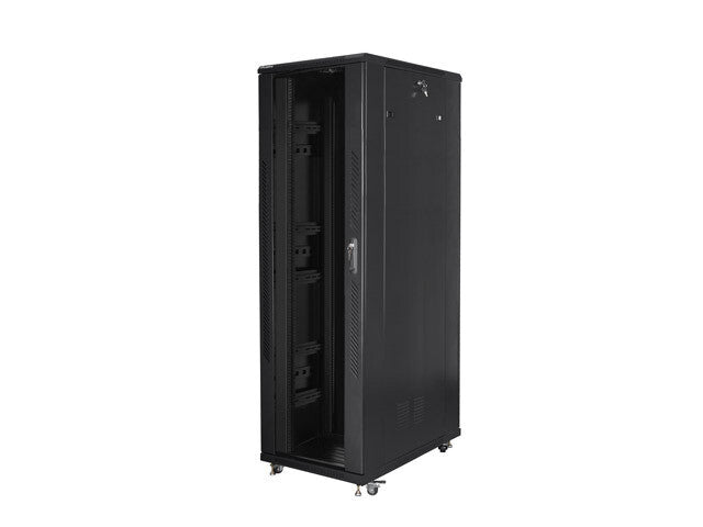 Lanberg FF01-8242-12B stativ 42U Fritstående reol Sort
