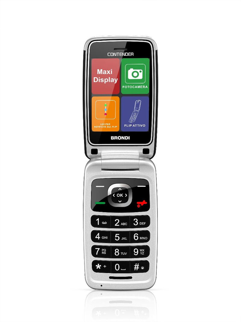 Brondi Contender 7,62 cm (3") Sort Senior telefon