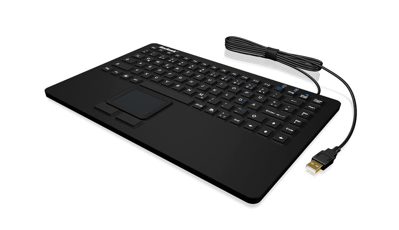KeySonic KSK-5230 IN (CH) tastatur Kontor USB QWERTZ Schweizisk Sort