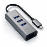 Satechi ST-TC2N1USB31AM dockingstation USB 3.2 Gen 1 (3.1 Gen 1) Type-C Grå