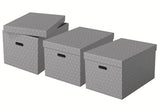 Esselte Home opbevaringsboks Large, pakke med 3