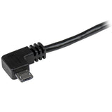 StarTech.com USB2AUB2RA1M USB-kabel USB 2.0 1 m USB A Micro-USB B 0,48 Gbit/sek. Sort