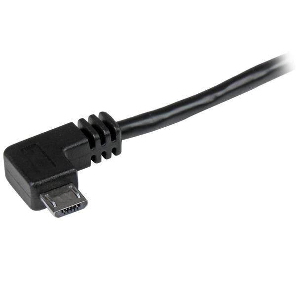 StarTech.com USB2AUB2RA1M USB-kabel USB 2.0 1 m USB A Micro-USB B 0,48 Gbit/sek. Sort