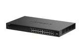 NETGEAR GS324TPv2 Administreret L2/L3 Gigabit Ethernet (10/100/1000) Strøm over Ethernet (PoE) 1U Sort