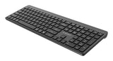 Gembird KB-WPS-03 tastatur Kontor RF trådløs + Bluetooth QWERTY US International Sort
