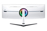 Samsung G95NC computerskærm 144,8 cm (57") 7680 x 2160 pixel Dual UHD QLED Hvid