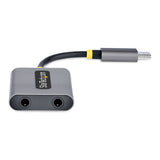 StarTech.com USBC-AUDIO-SPLITTER lyd-deler Grå