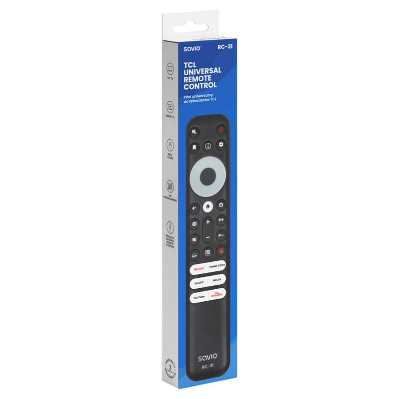 Savio RC-31 fjernbetjening RF trådløst Tryk på knapper