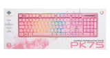 Deltaco Gaming PK75 RGB-tastatur, 105 taster, tysk layout, membrankontakt, USB