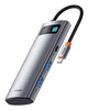 Baseus Metal Gleam USB Type-C 5000 Mbit/s Grå