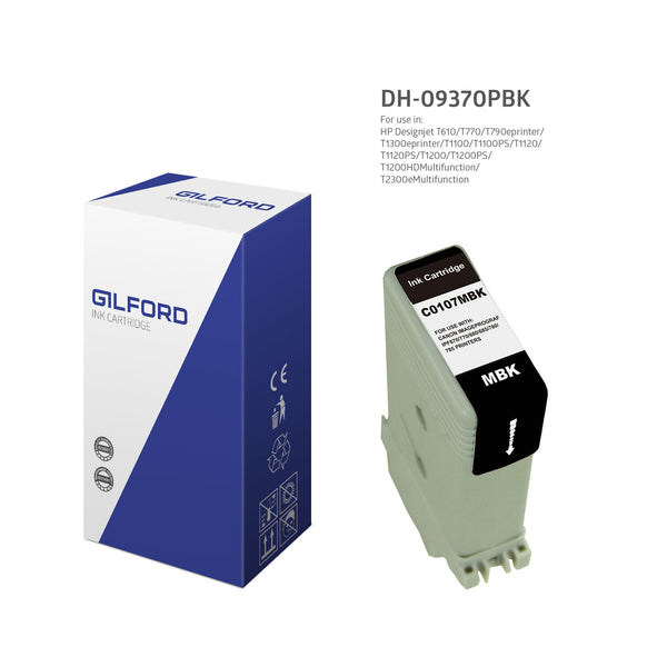Gilford DC-00107MBK(PG) blækpatron 1 stk Kompatibel Sort
