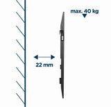 Gembird WM-70F-02 tv-beslag 177,8 cm (70") Sort