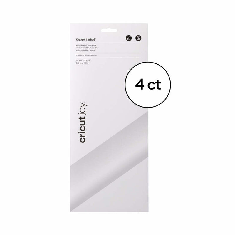 Cricut Smart Label Writable selvklæbende etiket Permanent Sølv 4 stk