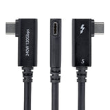 StarTech.com TBLT5MM80CM240WRA Thunderbolt kabel 0,8 m 80 Gbit/sek. Sort