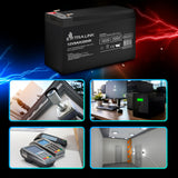 Extralink AKUMULATOR BATTERY ACCUMULATOR AGM 12V 9AH Blybatterier (VRLA) 9 At