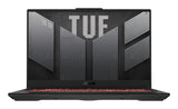 ASUS TUF Gaming A17 TUF707NUQ-DICHX146W AMD Ryzen™ 7 170 Laptop 43,9 cm (17.3") Fuld HD 16 GB DDR5-SDRAM 512 GB SSD NVIDIA GeForce RTX 4050 Wi-Fi 6 (802.11ax) Windows 11 Home Sort, Grå