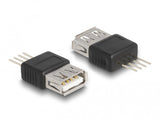 DeLOCK 66653 USB grafisk adapter Sort, Sølv