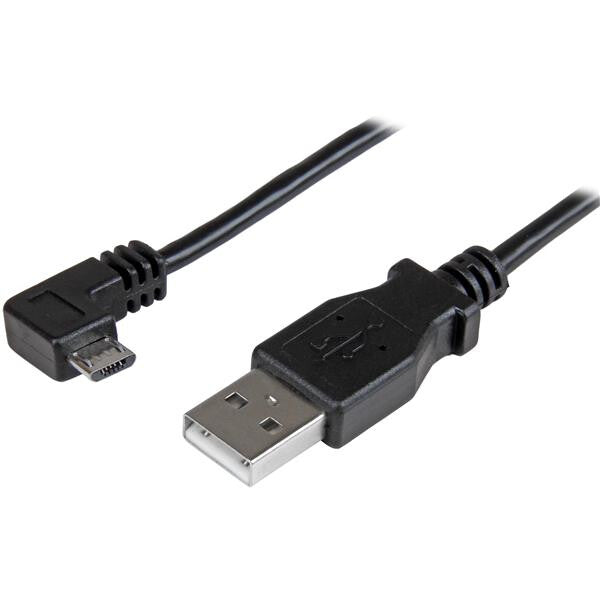 StarTech.com USBAUB50CMRA USB-kabel USB 2.0 0,5 m USB A Micro-USB A 0,48 Gbit/sek. Sort